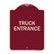 Signmission Driveway Truck Entrance Heavy-Gauge Aluminum Architectural Sign, 24" x 18", BU-1824-24122 A-DES-BU-1824-24122 - alternate 1
